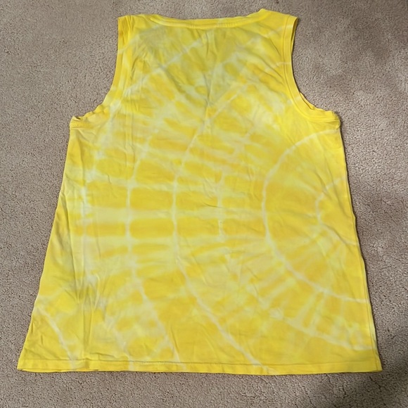 J Crew Yellow Tie Dye Tank Top V Neck - Picture 3 of 3